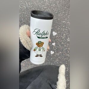 NWB! Ralph Lauren coffee barista polo bear tumbler 🧸☕️